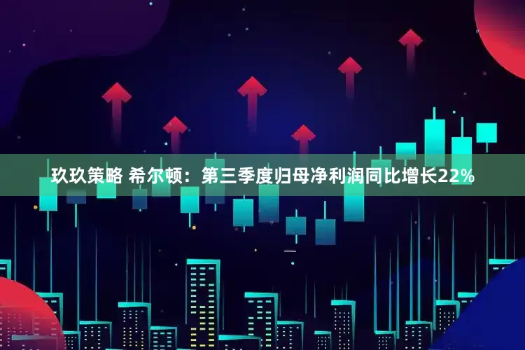 玖玖策略 希尔顿：第三季度归母净利润同比增长22%