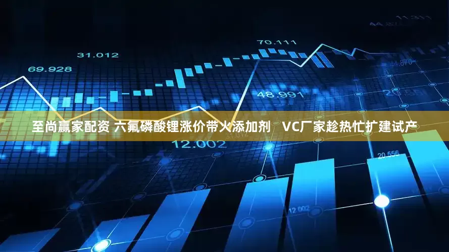 至尚赢家配资 六氟磷酸锂涨价带火添加剂   VC厂家趁热忙扩建试产